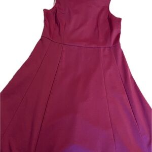Elegant Magenta Sleeveless Dress